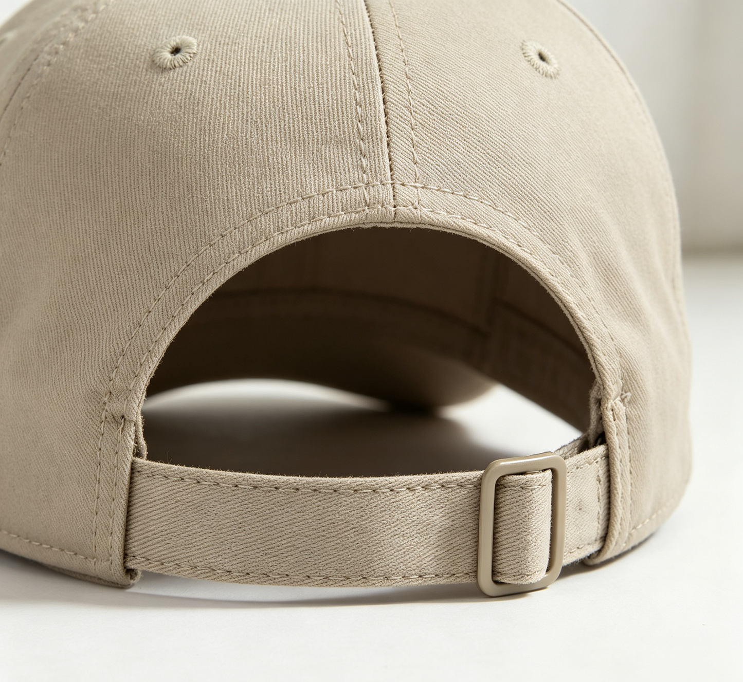 Khaki Oversized Baseball Cap, Unisex Wide Brim Sun Protection Hat