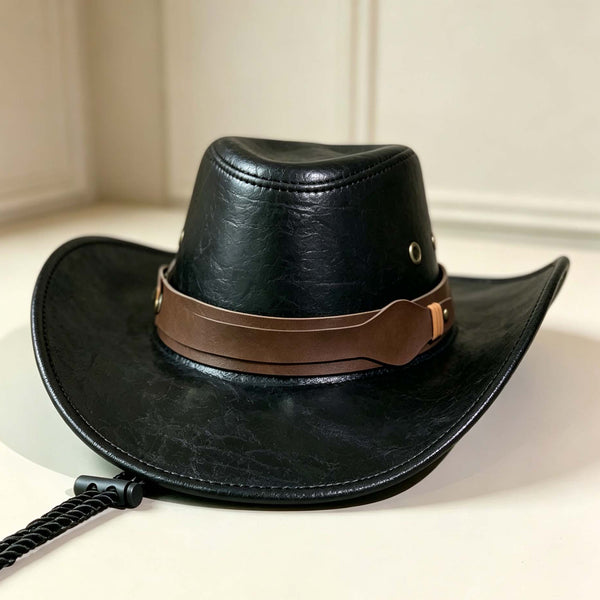 Leather Cowboy Hat
