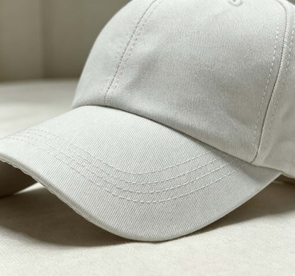 Off-white Soft Baseball Cap, Unisex Summer Sun Visor Hat